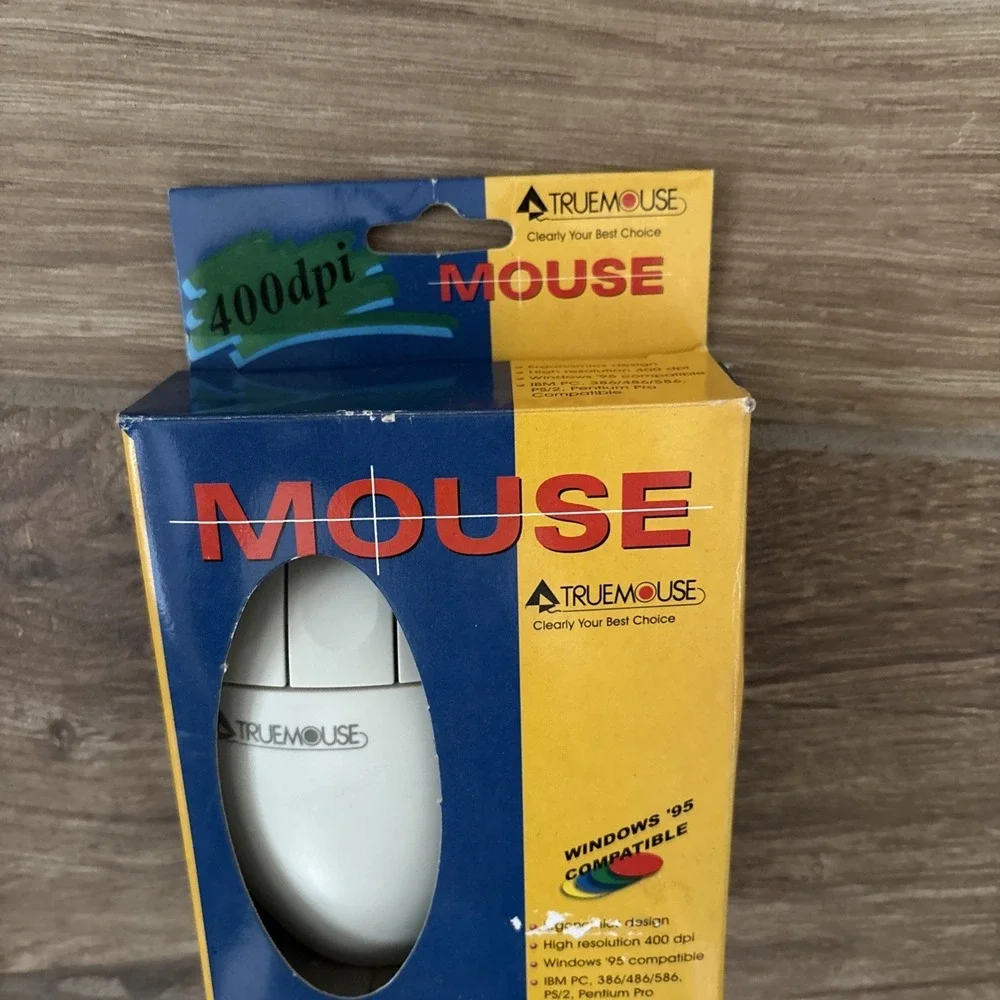 Vintage Truemouse Computer 3-Key Serial 1990's COMPUSA Era